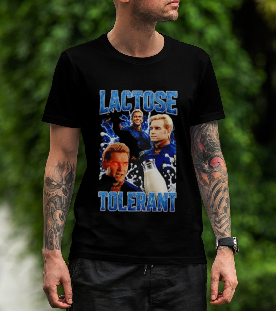 Lactose Tolerant Homelander Milk Meme T-Shirt
