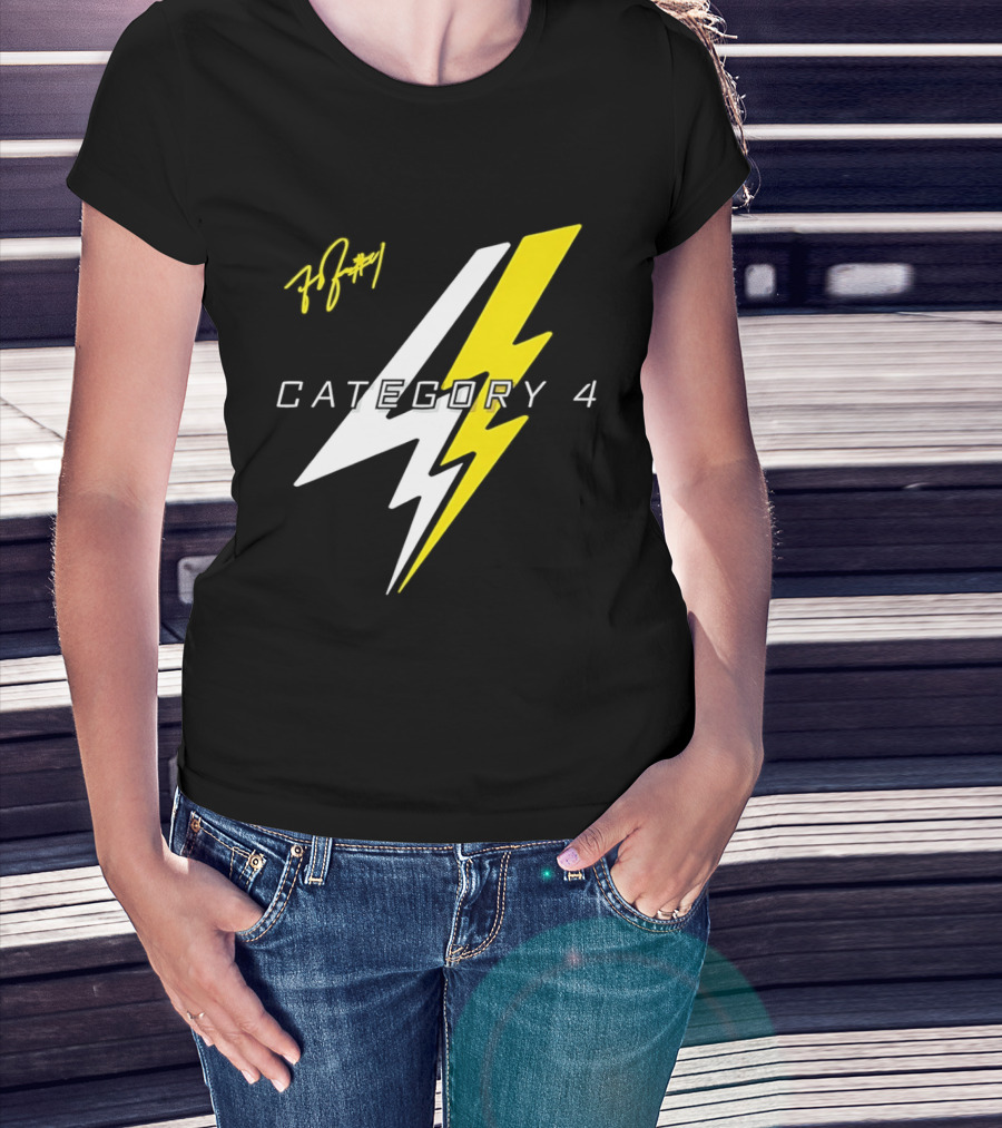 LSU Tigers Flau'jae Johnson Category 4 Lightning Bolt Signature T-Shirt
