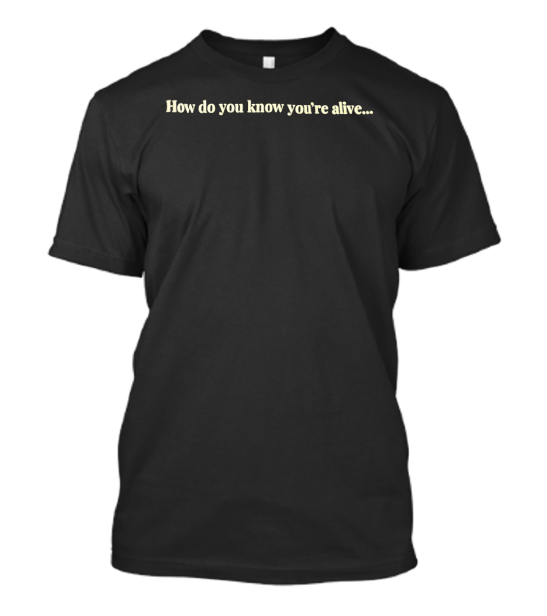 How Do You Know You're Alive Intriguing Question Journey T-Shirt