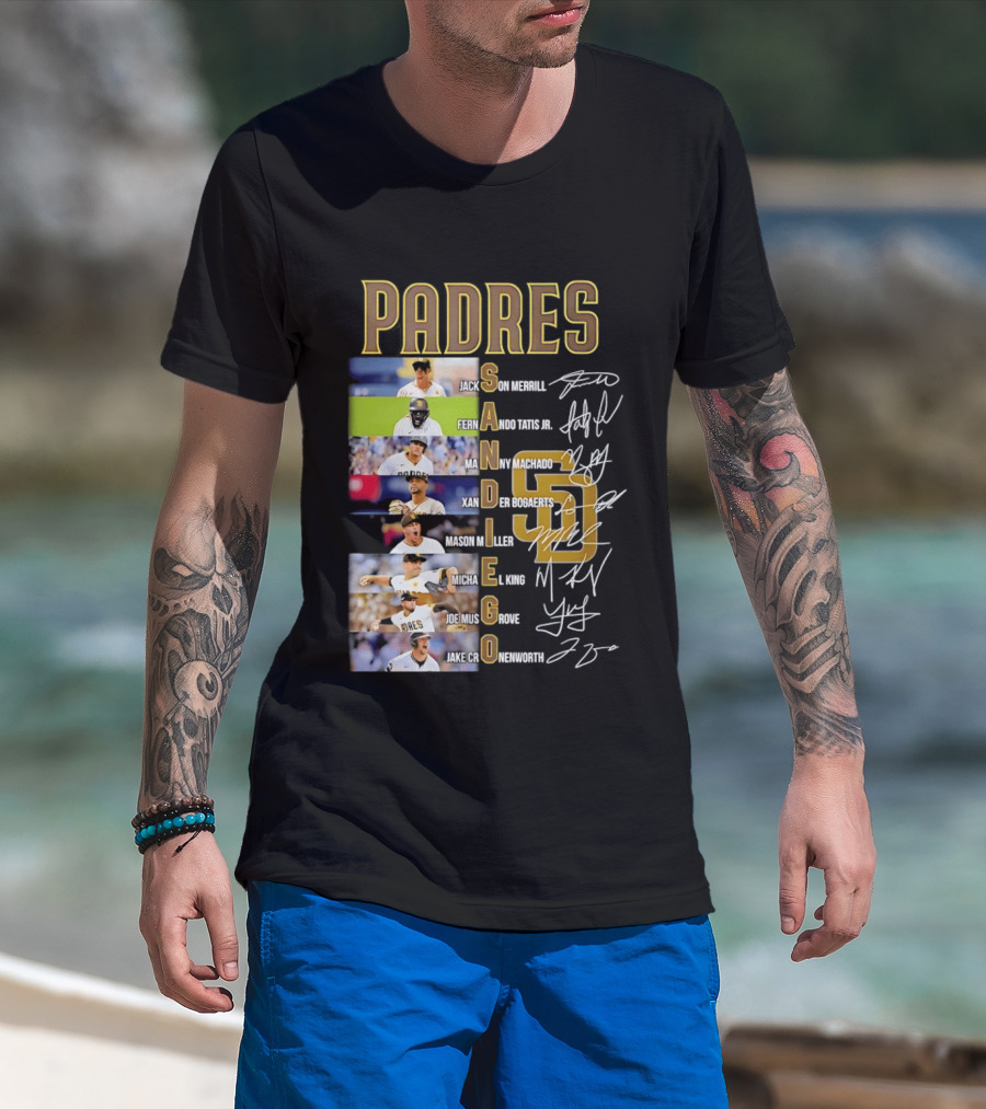San Diego Padres Fernando Tatis Jr Manny Machado Xander Bogaerts Joe Musgrove Baseball T-Shirt