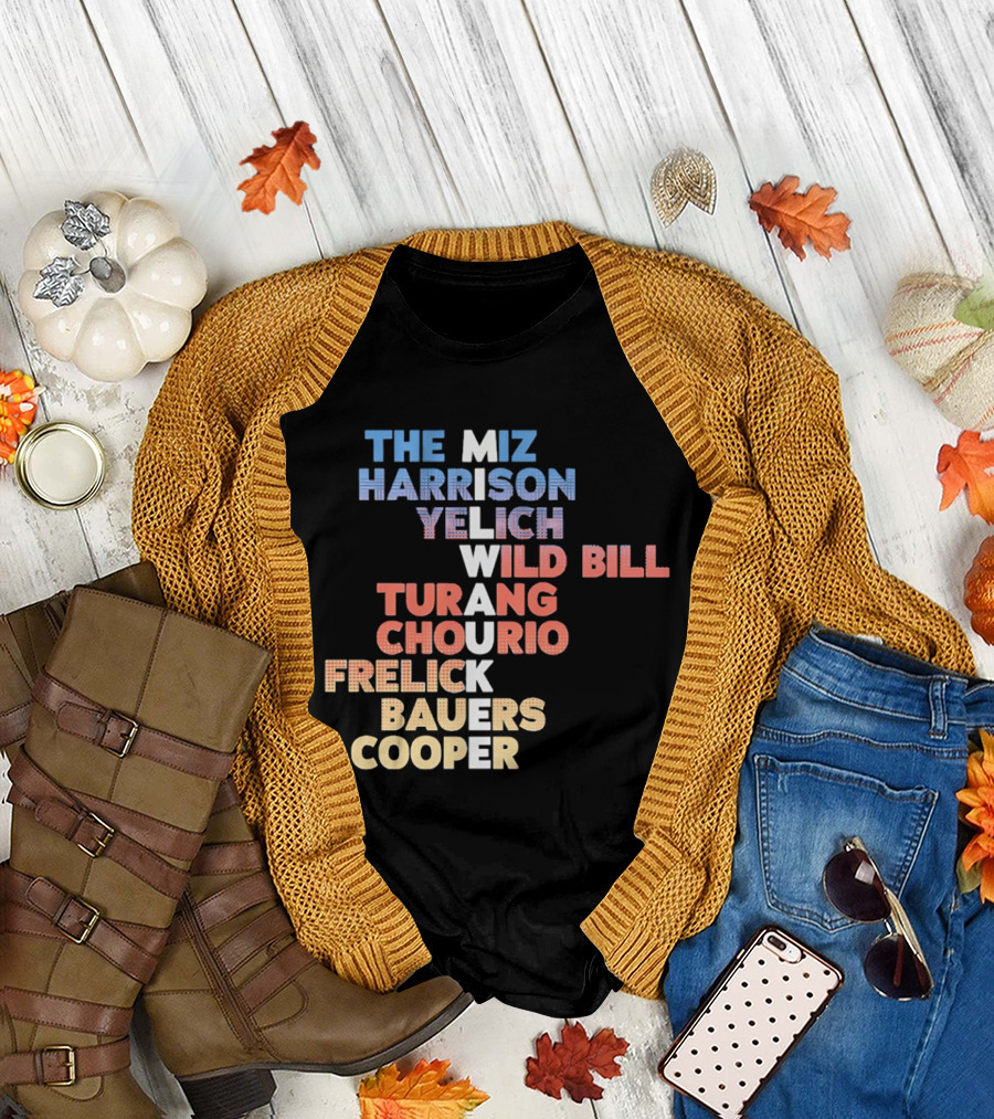 Milwaukee Brewers 2026 Roster Names The Miz Harrison Yelich Wild Bill Turang Chourio Frelick Bauers Cooper T-Shirt