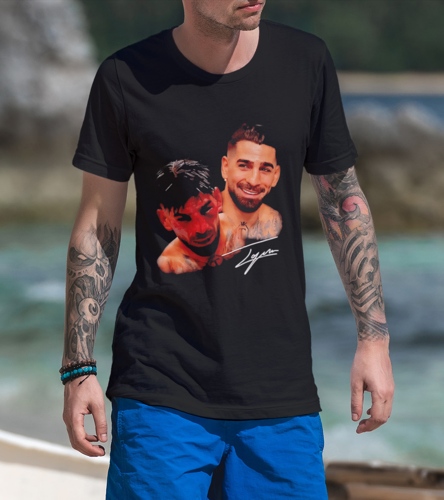 Ilia Topuria UFC Smiley Face And Bleeding Face Signature T-Shirt