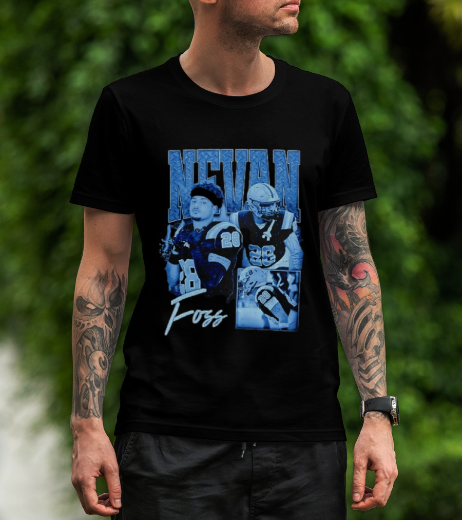 Nevan Foss Number 28 Football Athlete Sports Jersey T-Shirt
