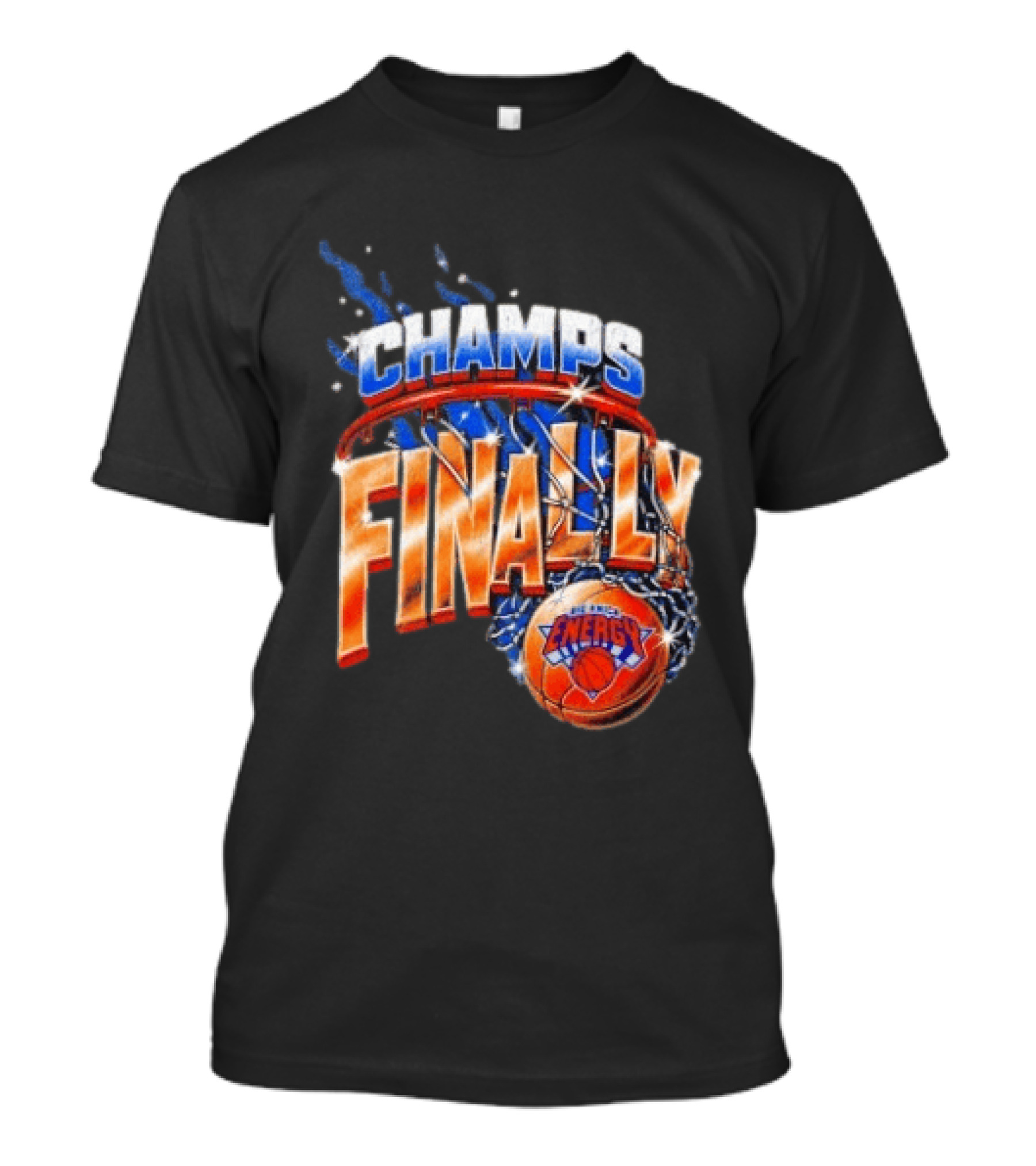 New York Knicks Champs Finally Energy Basketball T-Shirt