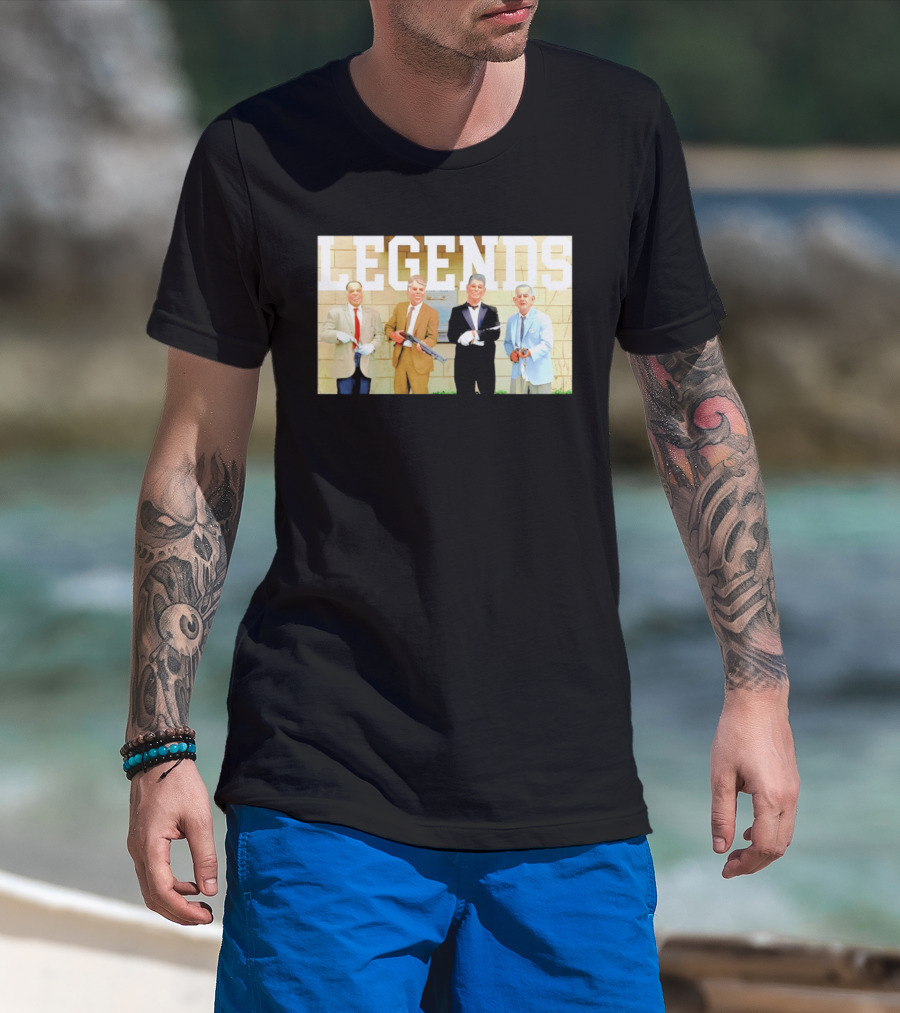LEGENDS Ex Presidents Point Break Presidential Masks T-Shirt