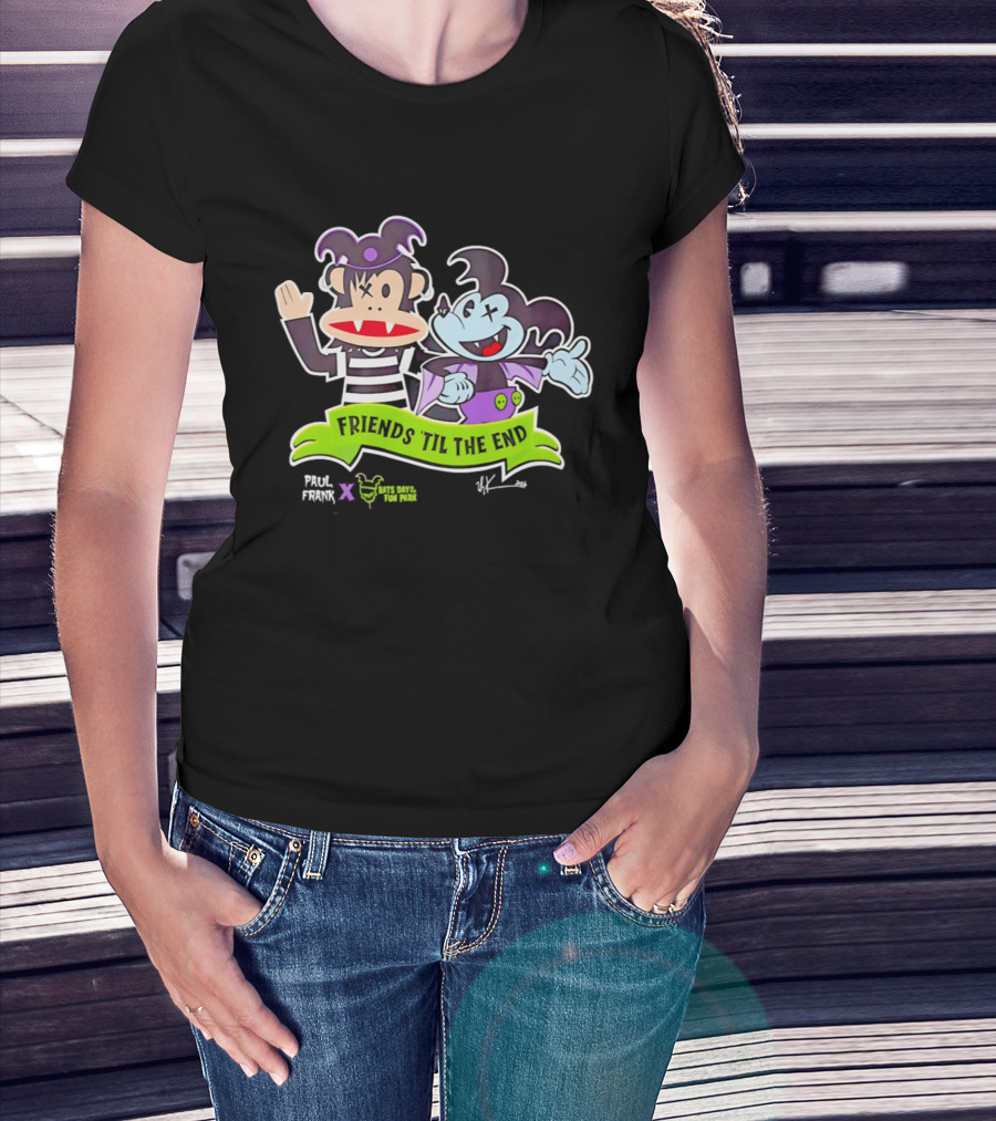Paul Frank Bats Day Characters Friends Till The End Collaboration T-Shirt