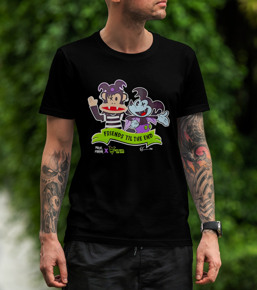 Paul Frank Bats Day Characters Friends Till The End Collaboration T-Shirt