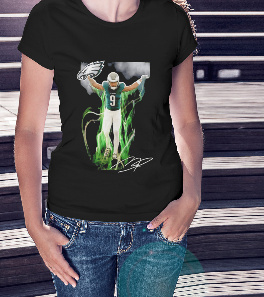 Philadelphia Eagles Makai Lemon Number 9 Rookie Legacy NFL Football Player Celebration T-Shirt