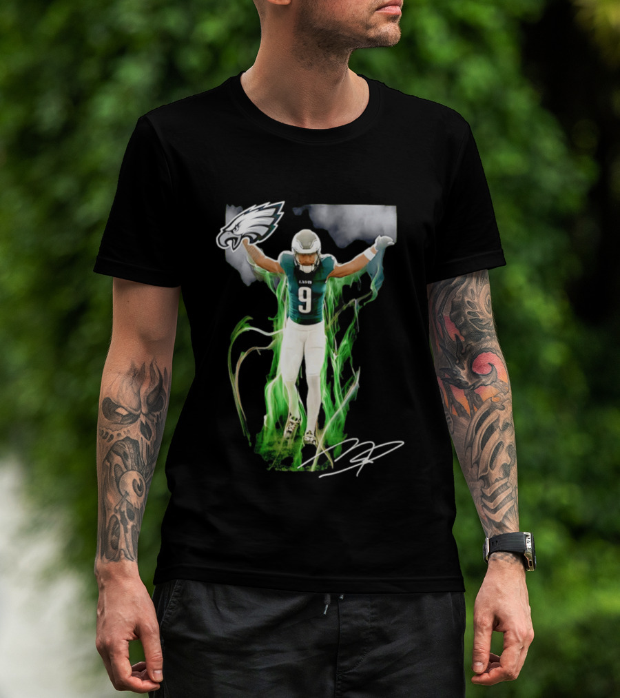 Philadelphia Eagles Makai Lemon Number 9 Rookie Legacy NFL Football Player Celebration T-Shirt