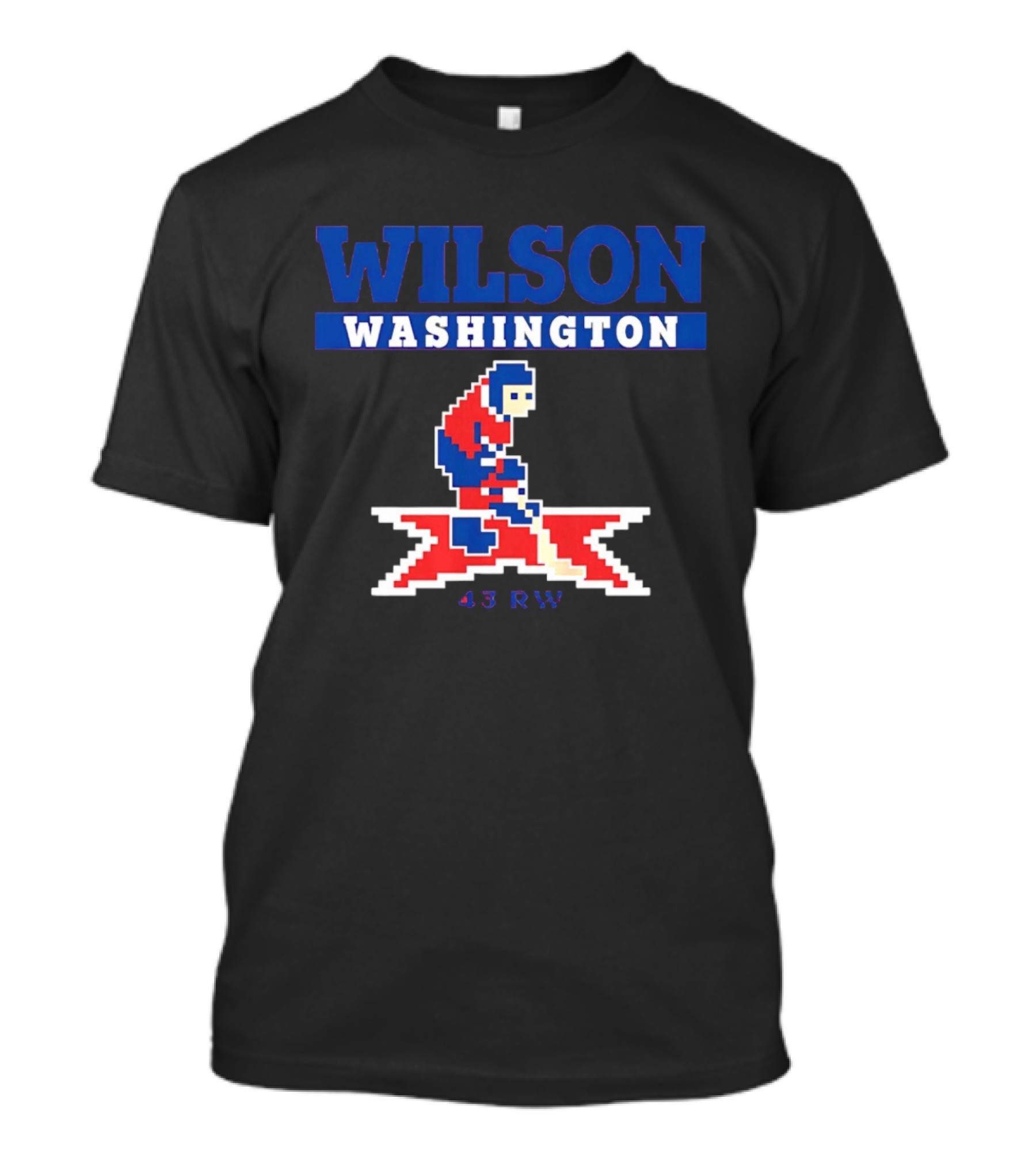 Tom Wilson Washington Capitals 43 RW NHL Pixel Art Hockey T-Shirt
