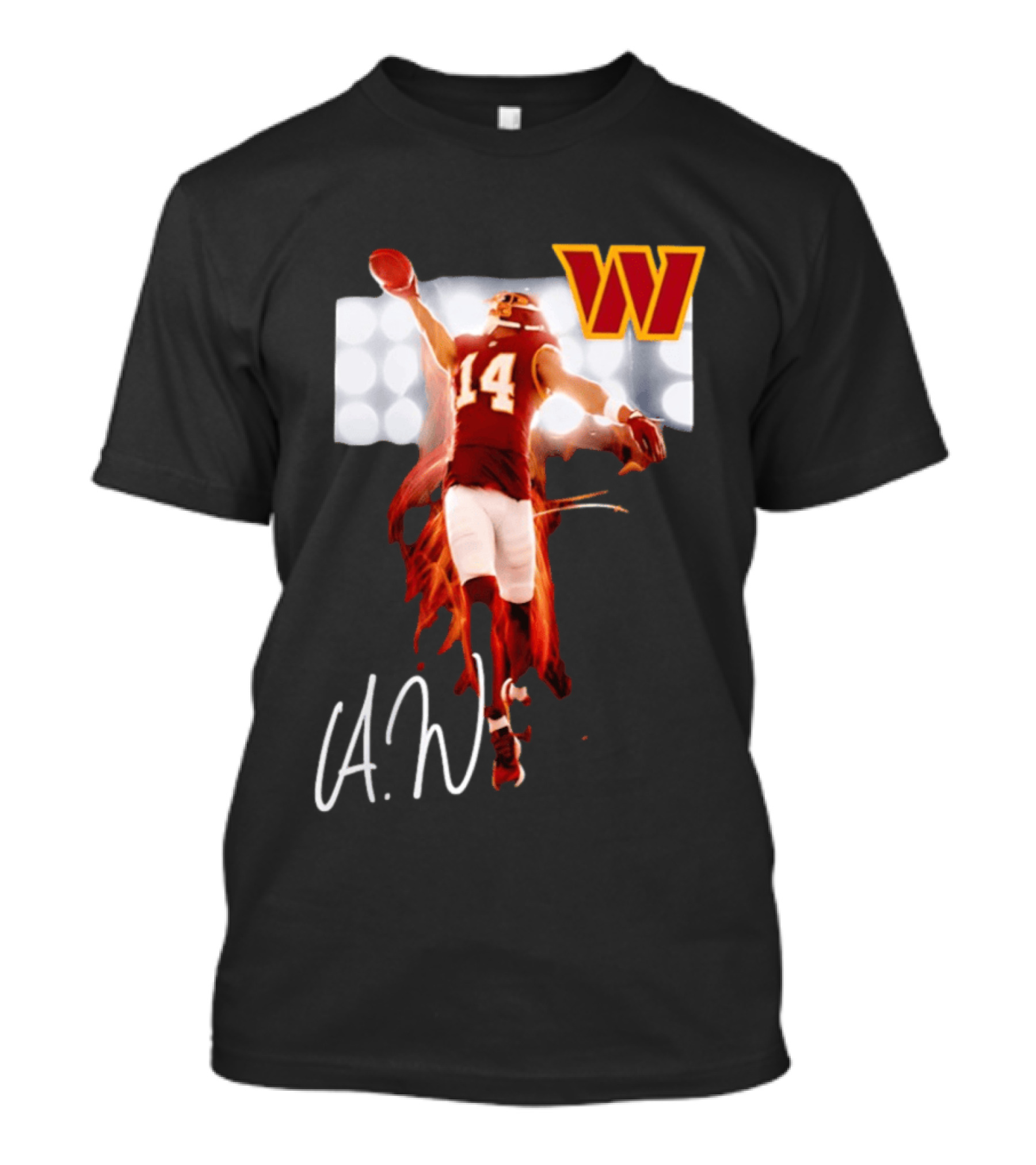 Washington Commanders Antonio Williams 14 AW Football Legacy Rookie T-Shirt