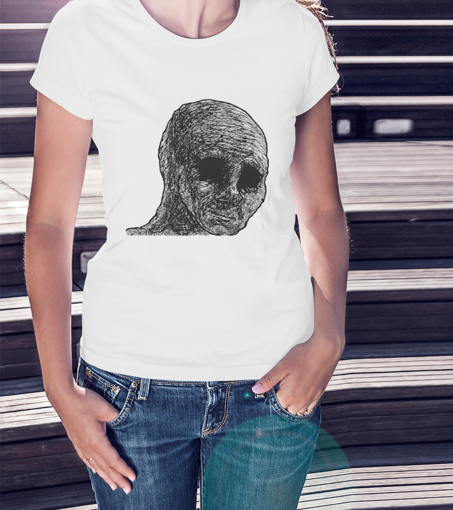 Withered Wojak Feels Doomer Meme Aesthetic T-Shirt
