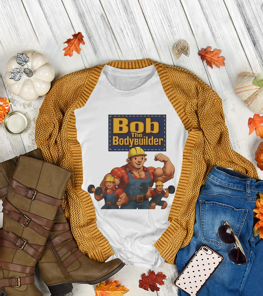 Bob The Bodybuilder Strongman Lifting Weights Movie T-Shirt