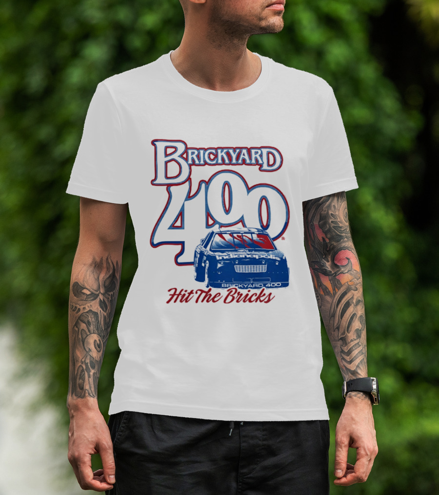 Brickyard 400 Hit The Bricks Indianapolis Motor Speedway Racing Car T-Shirt