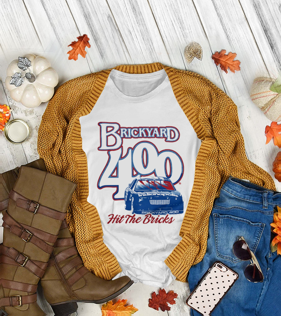 Brickyard 400 Hit The Bricks Indianapolis Motor Speedway Racing Car T-Shirt