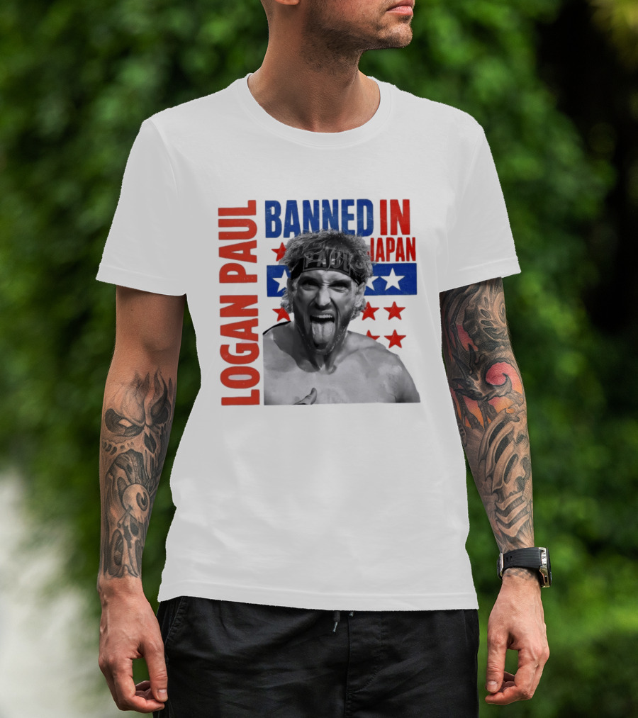 Logan Paul Banned In Japan Stars And Stripes T-Shirt