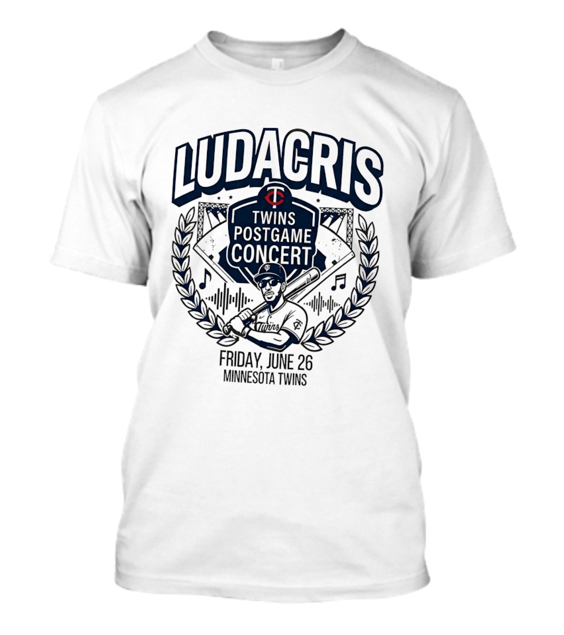 Ludacris Twins Postgame Concert Minnesota June 26 Baseball Event T-Shirt