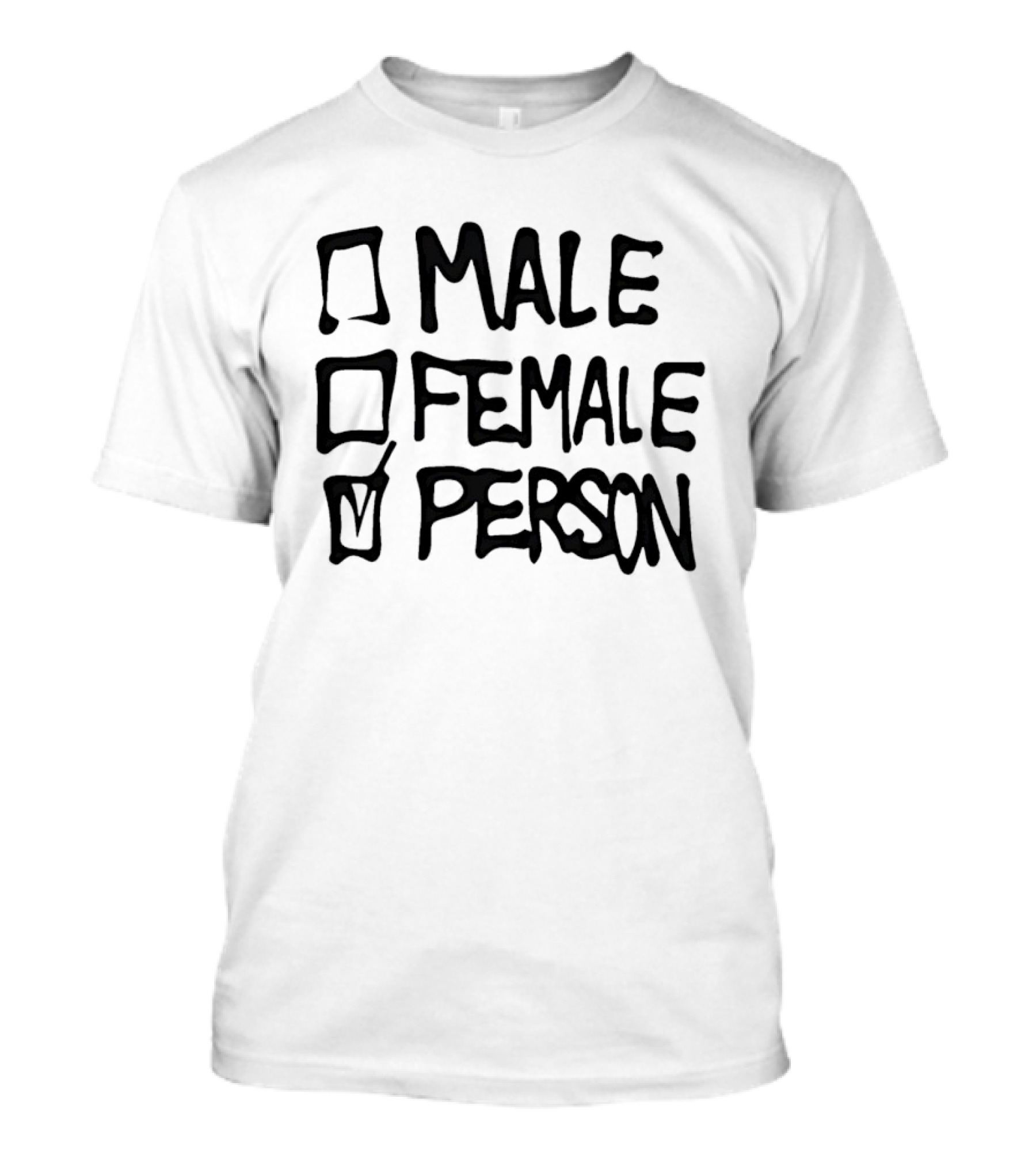 Male Female Person Checklist T-Shirt
