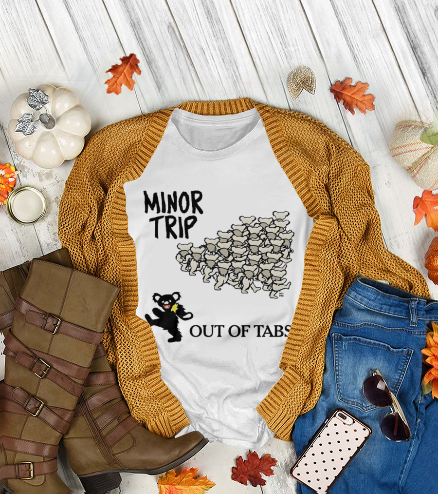 Grateful Dead Dancing Bears Minor Trip Out of Tabs T-Shirt
