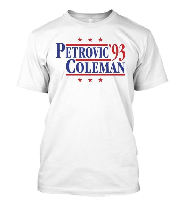 Petrović Coleman '93 Stars New Jersey Nets T-Shirt
