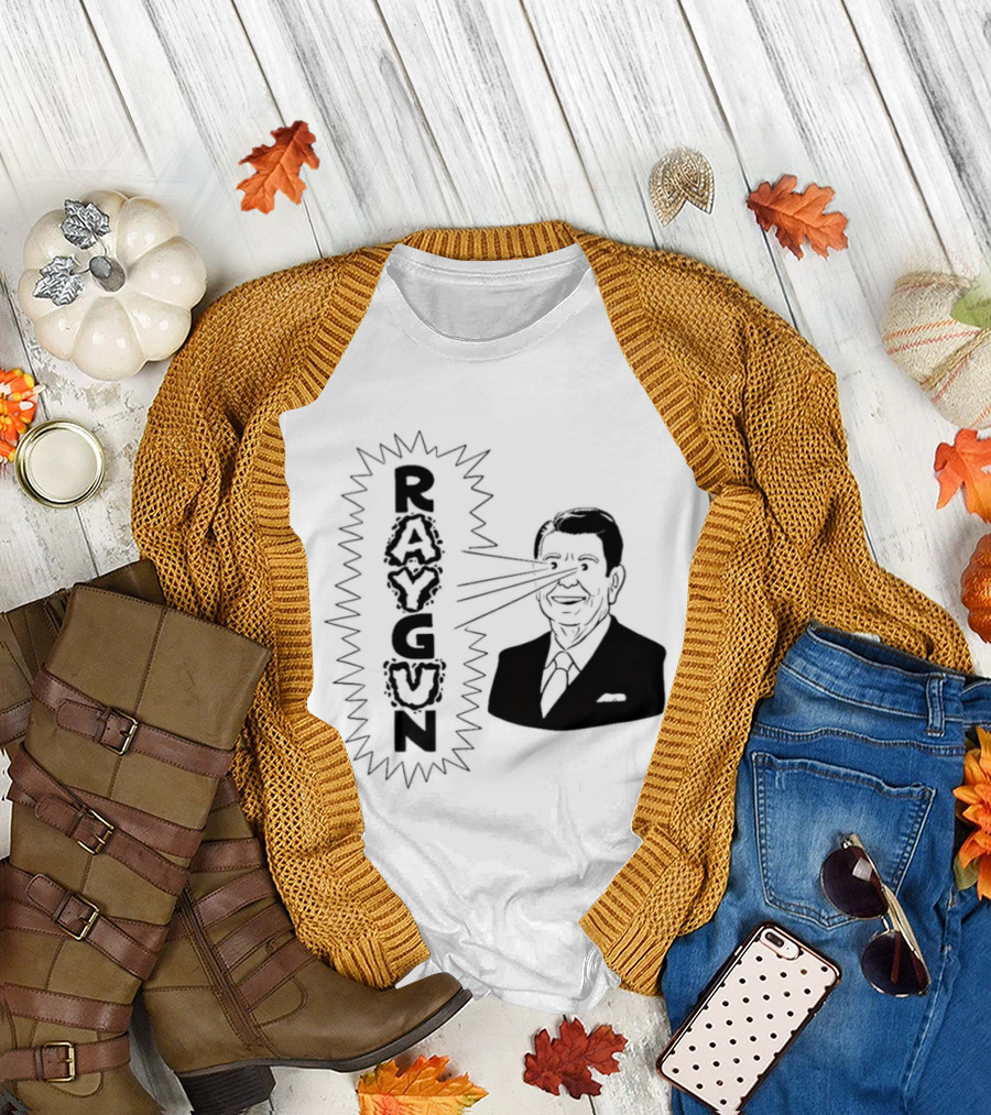 Raygun Ronald Reagan Laser Eyes T-Shirt