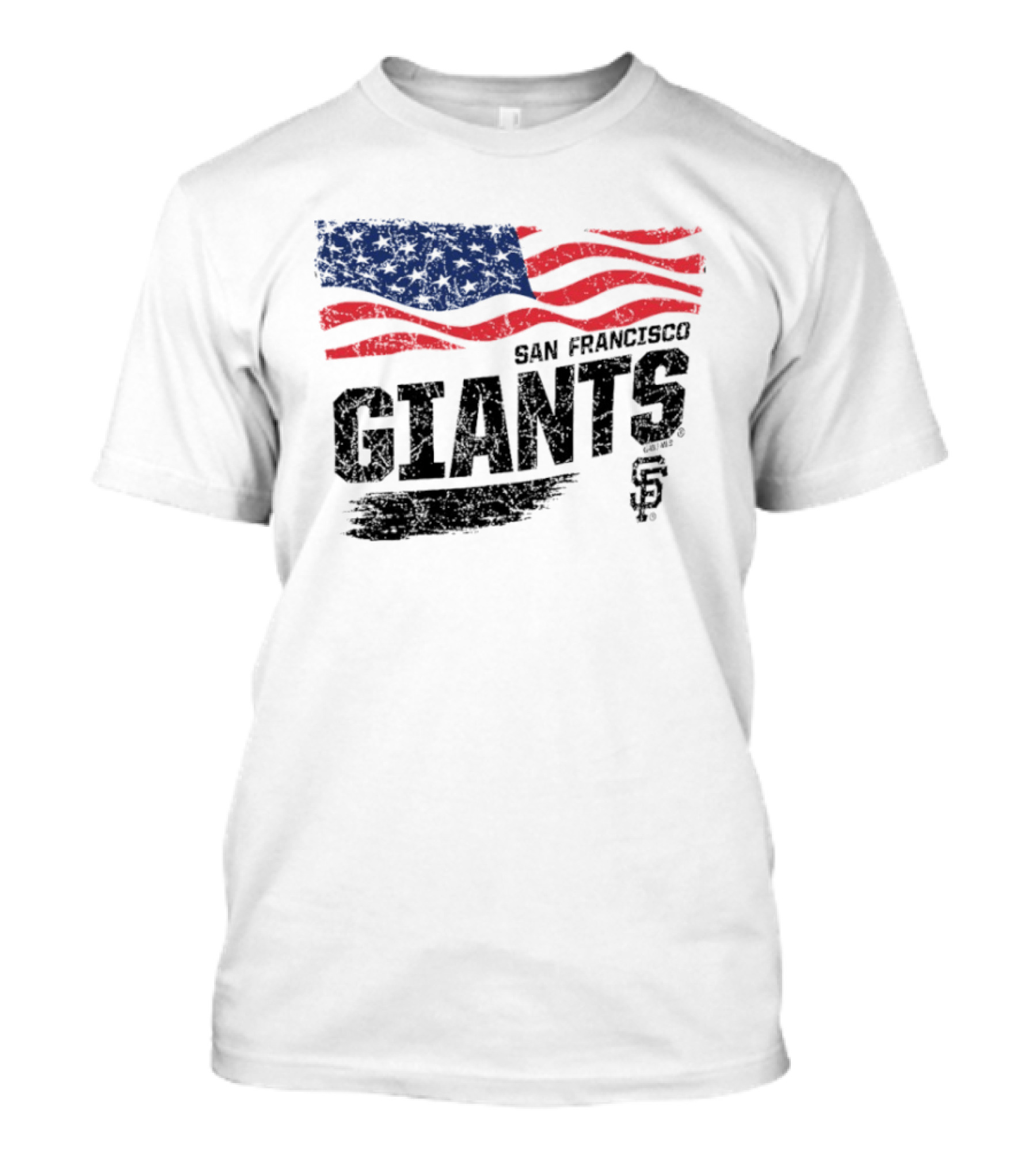 San Francisco Giants American Flag 4th Of July Celebration T-Shirt