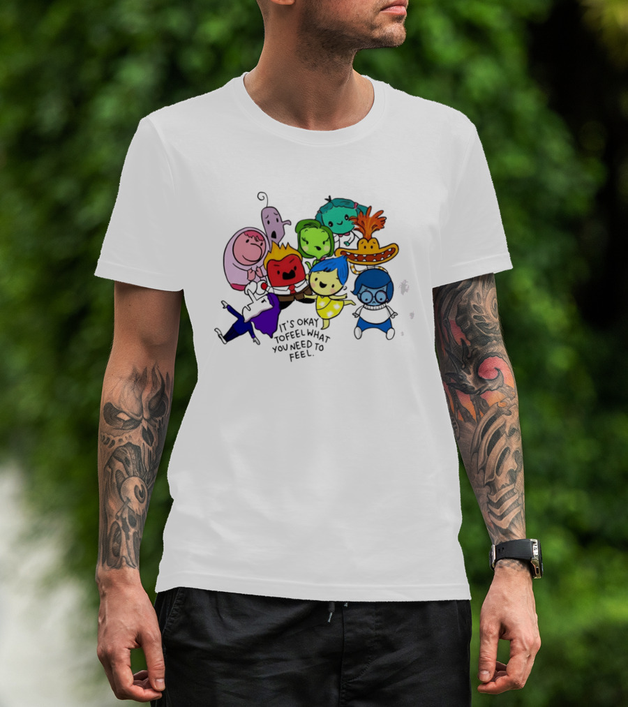 Inside Out Characters It's Okay To Feel What You Need To Feel Pixar T-Shirt