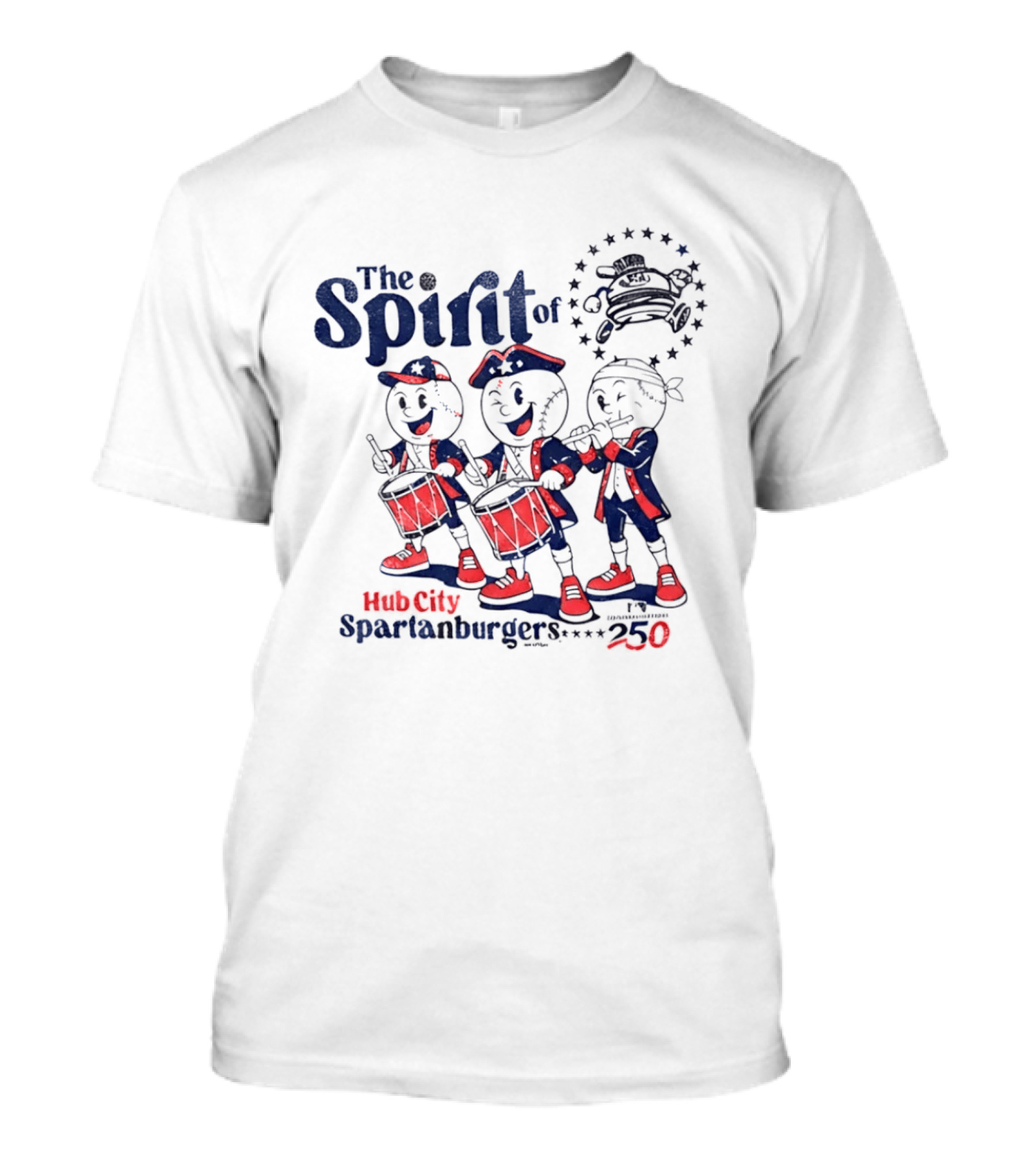 The Spirit Of Hub City Spartanburgers 250 Drummers Parade T-Shirt