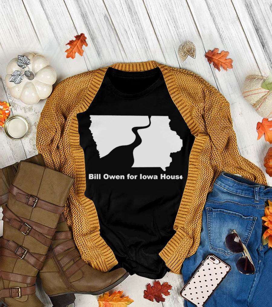 Bill Owen for Iowa House Campaign Map T-Shirt