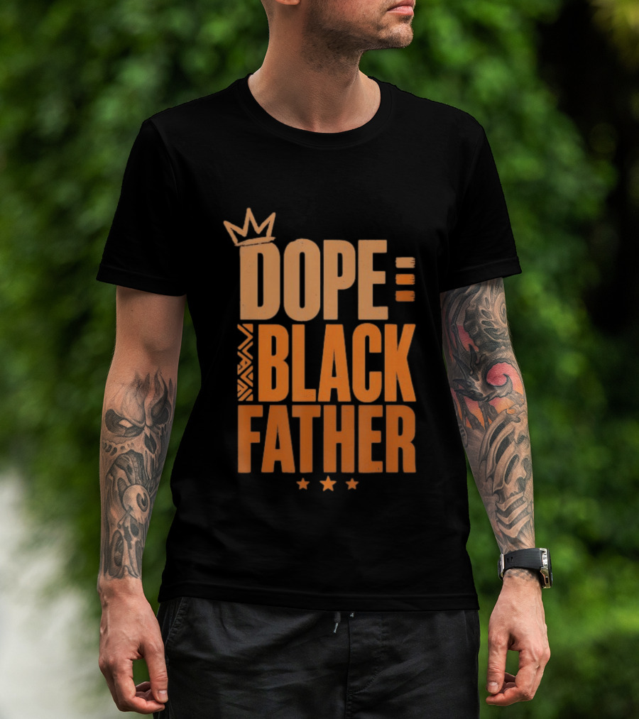 Dope Black Father Crown Stars T-Shirt