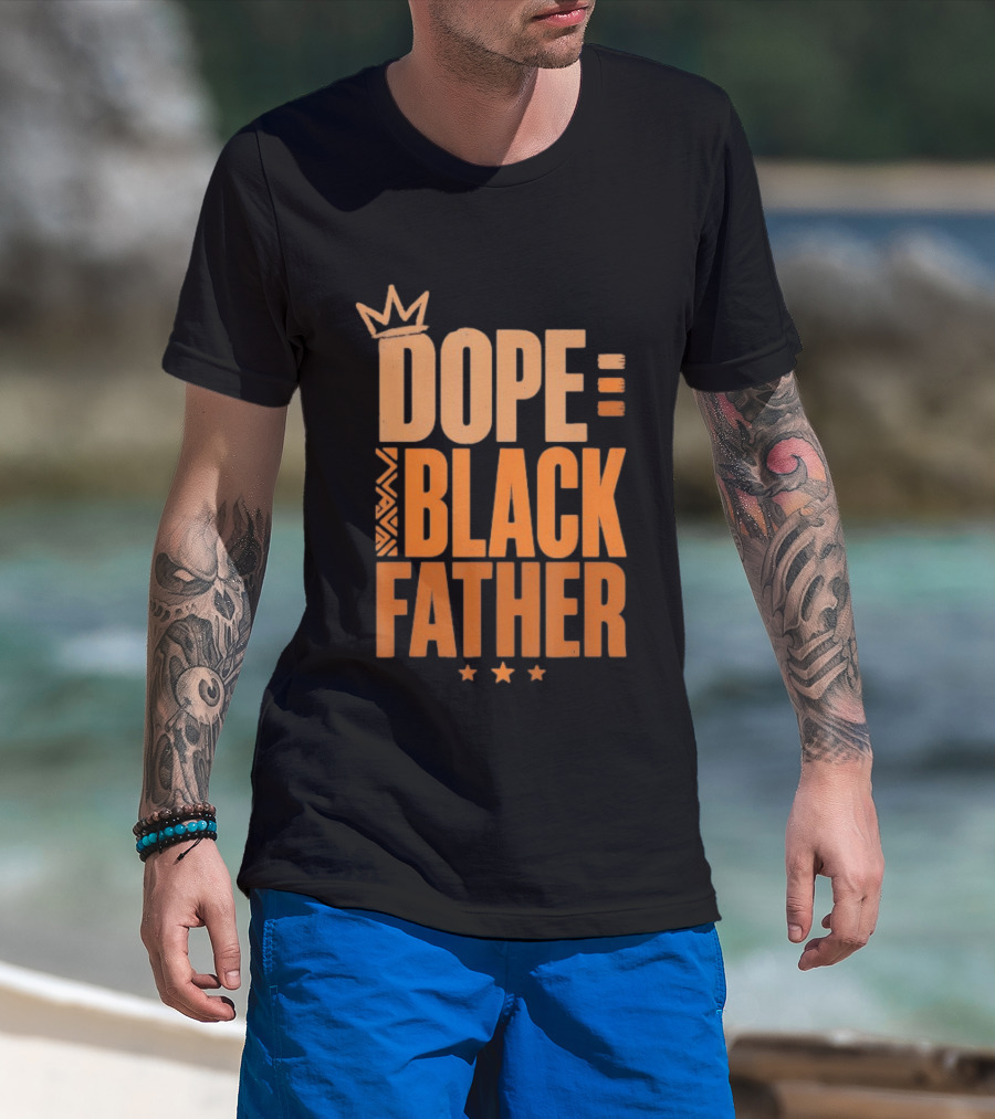 Dope Black Father Crown Stars T-Shirt