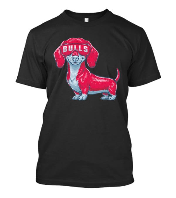 Bulls Dachshund With Sunglasses Cartoon T-Shirt