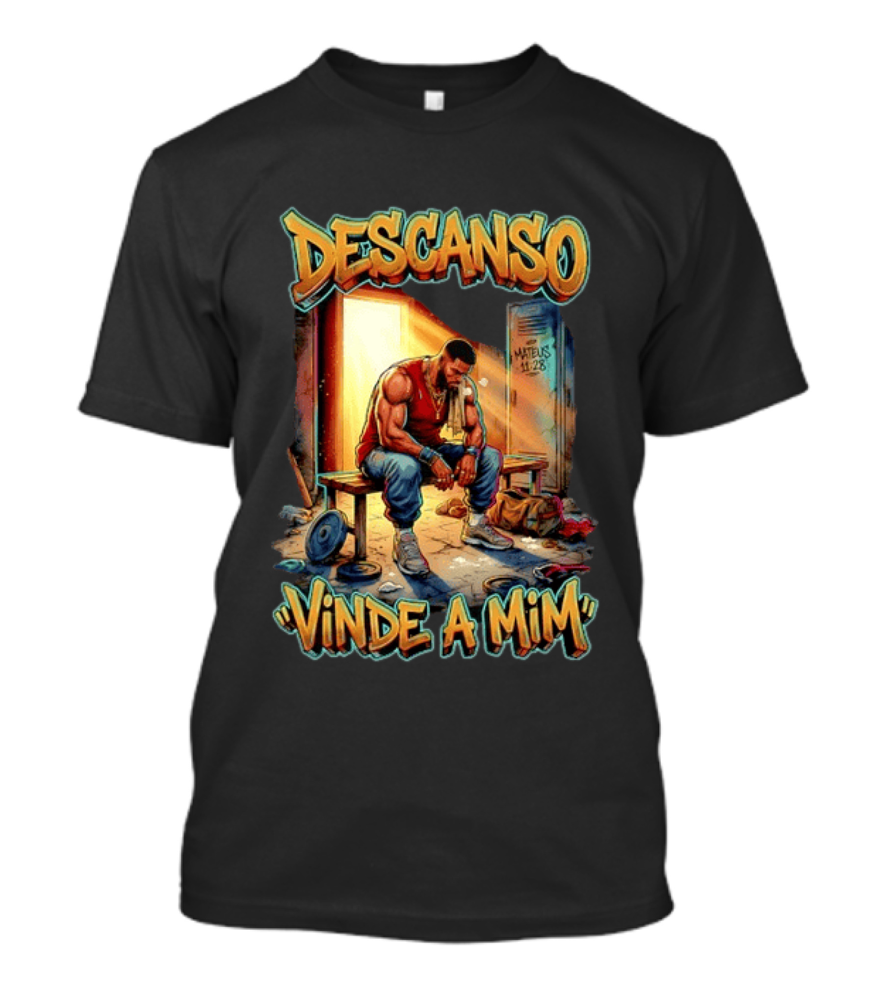 Descanso Vinde A Mim Mateus 11 28 Inspirational T-Shirt