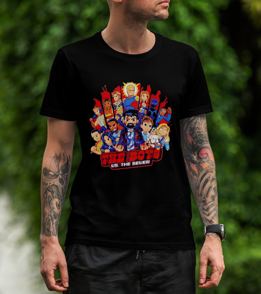 The Boys Vs The Seven Chibi Homelander Character Clash T-Shirt