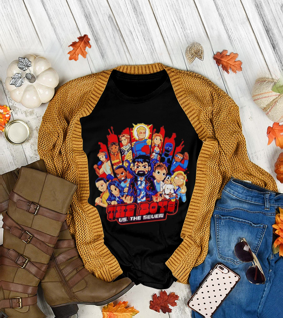 The Boys vs The Seven Chibi Homelander Character Clash T-Shirt