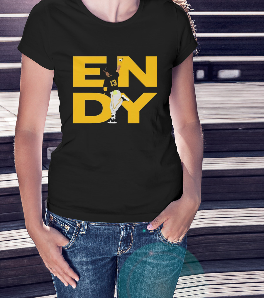 Endy Rodríguez 13 Pittsburgh Pirates Baseball T-Shirt