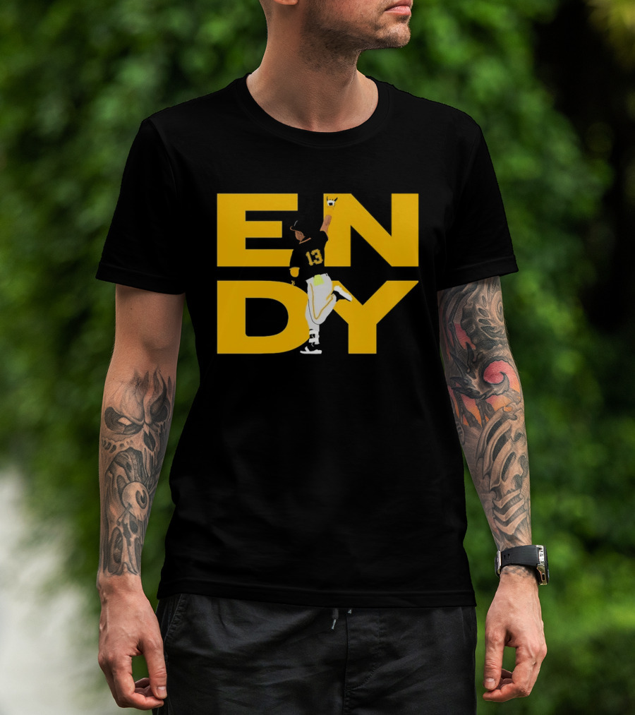 Endy Rodríguez 13 Pittsburgh Pirates Baseball T-Shirt