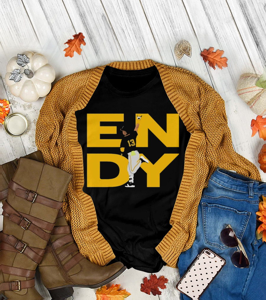 Endy Rodríguez 13 Pittsburgh Pirates Baseball T-Shirt