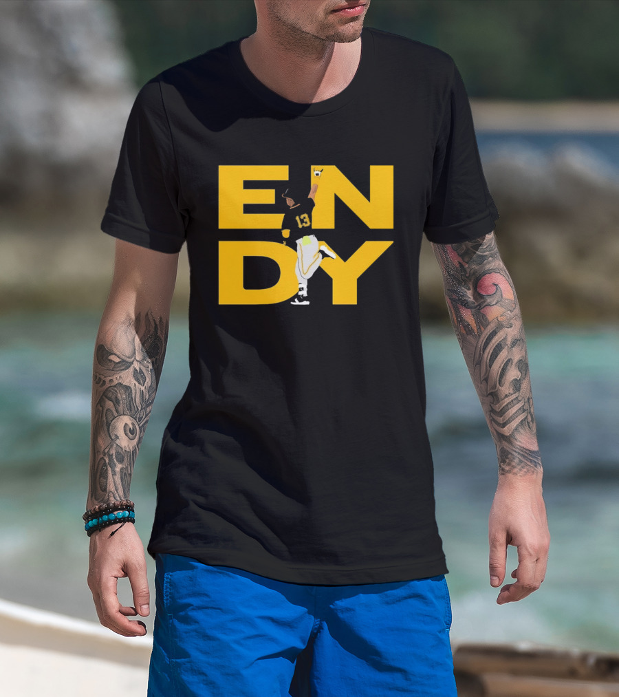 Endy Rodríguez 13 Pittsburgh Pirates Baseball T-Shirt