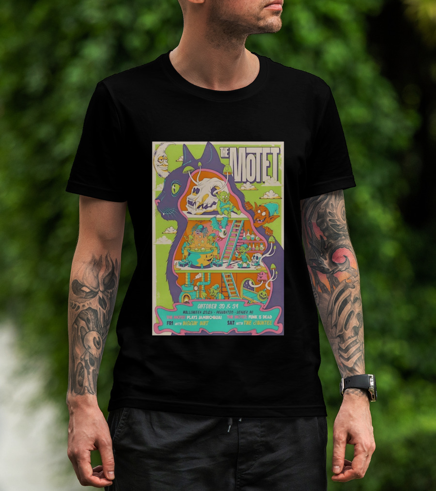 The Motet Plays Jamiroquai Halloween 2026 Cervantes Denver Concert Funk Is Dead Diggin' Dirt The Jauntee T-Shirt