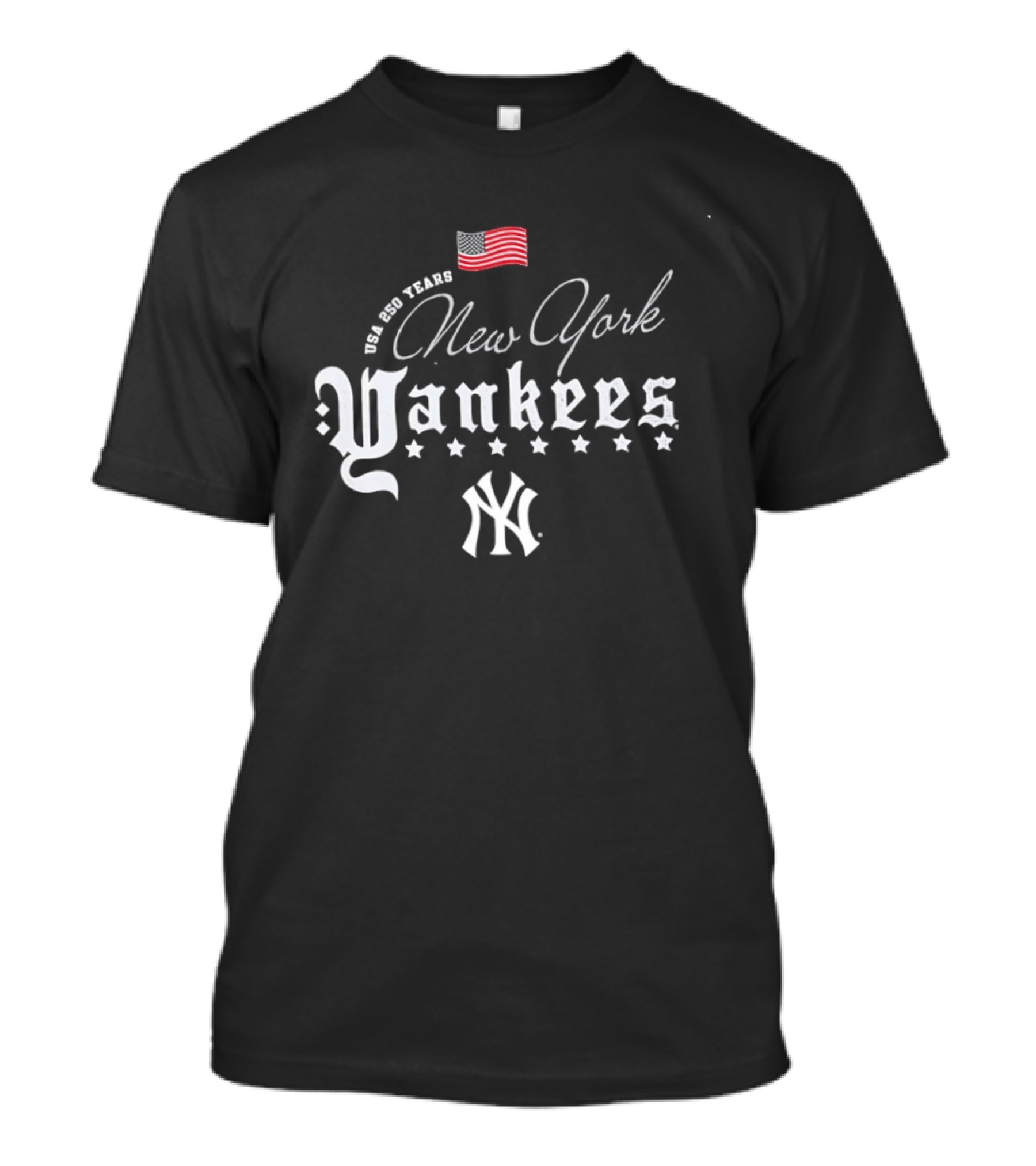 We Are Team USA New York Yankees Stars Red White Blue MLB 250 Years Happy 4th Of July T-Shirt