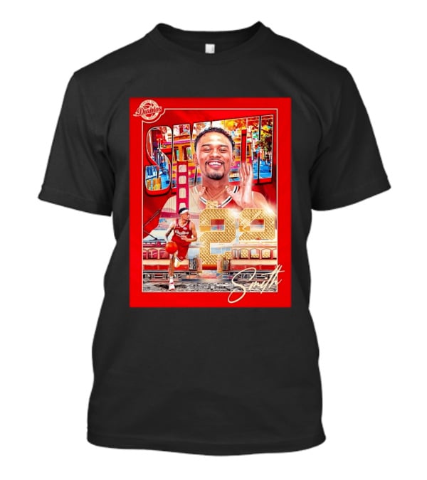 Tyrus Smith Diablos Rojos 24 Basketball San Francisco Bridge T-Shirt