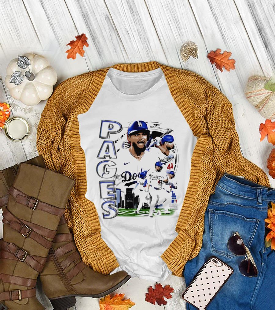 Andy Pages Los Angeles Dodgers 90s Bootleg Collage Dodgers 44 T-Shirt
