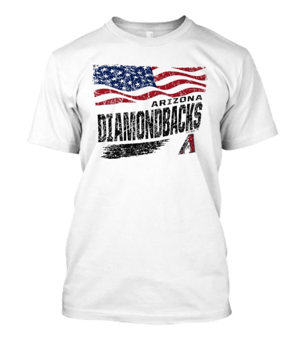 Arizona Diamondbacks Waving American Flag Fourth Of July Celebration T-Shirt