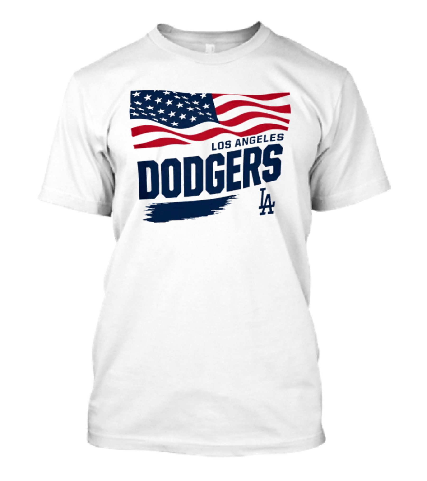 Los Angeles Dodgers Waving Flag LA Dodgers Starter Baseball Team T-Shirt