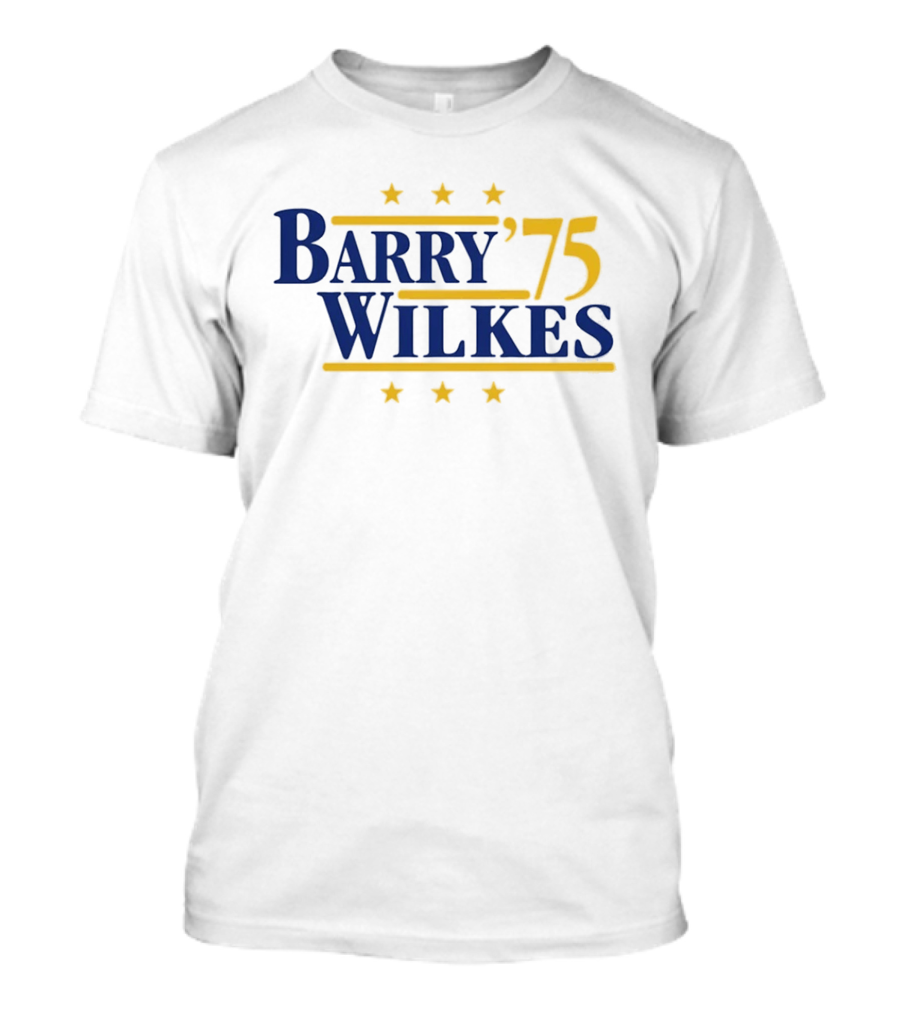 Barry Wilkes '75 Golden State Warriors Six Stars T-Shirt