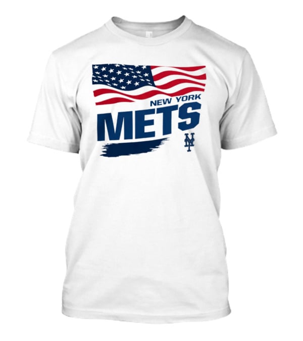 New York Mets American Flag MLB Fan T-Shirt