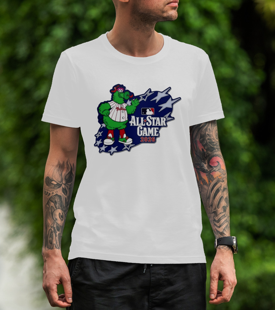 Philadelphia Phillies MLB All Star Game 2026 Phanatic Stars T-Shirt