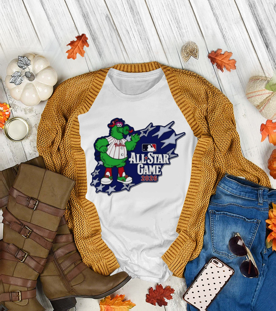 Philadelphia Phillies MLB All Star Game 2026 Phanatic Stars T-Shirt