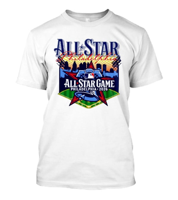 Philadelphia Phillies All Star Game 2026 Skyline Baseball MLB T-Shirt